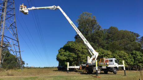 PTH403 ACM400 8 EWP and powerlines